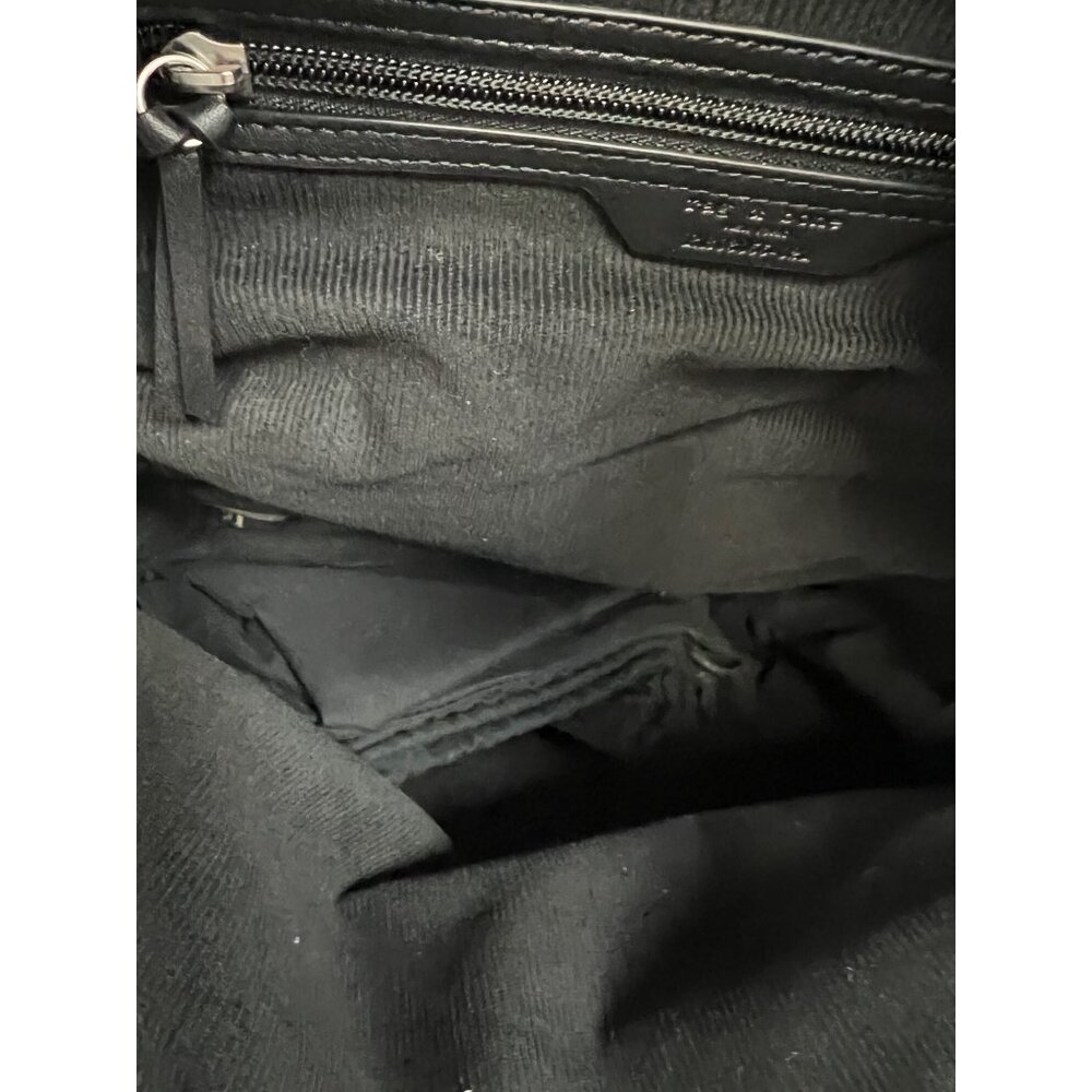 Rag & Bone Womens Olive Green Suede Leather Backpack With Zipper Closure & Adjus - Picture 7 of 8